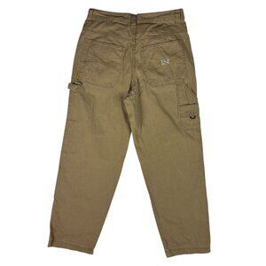 Vintage Y2K Old Navy Carpenter Pants Men’s 34 x 32 Tan Workwear baggy loose wide